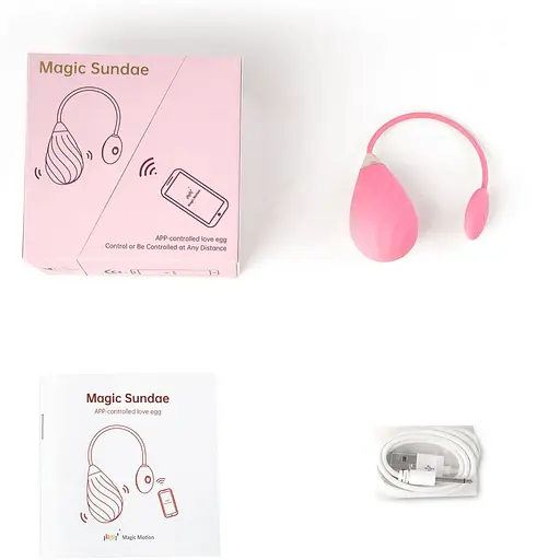 Смарт-віброяйце Magic Motion Sundae Pink - фото 4