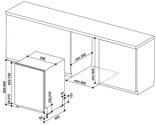 Посудомоечная машина Whirlpool WIO 3C33 E6.5 - фото 3
