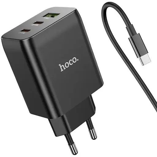 Блок живлення Hoco N18 Phenomenon 65 W GaN зарядний пристрій - фото 1