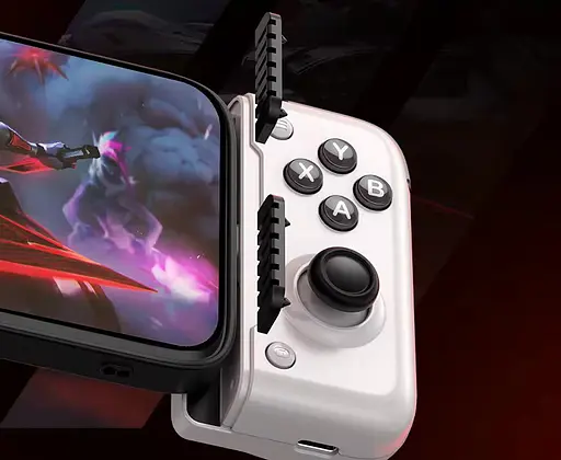 Джойстик для телефону Memo S2 шириною до 173 мм ігровий контролер тригер з макросом White (18532) - фото 5