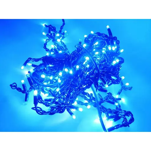 Гирлянда уличная A-plus Бахрома Wp Ice 180L Черный Провод Мерцание Синий Свет 5 М 165-Cl146B - фото 1