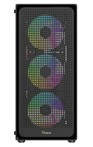 Корпус OCYPUS GAMMA C50 BK ARGB (GAMMA-C50-BKG400XX-GL) без блока питания - фото 3