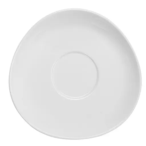 Блюдце Fissman Horeca порцеляна 16 см біле (14118)