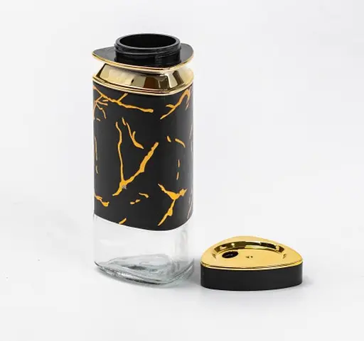 Органайзер набор Condiment Set для специй на подставке с 4 баночки для специй по 120 мл Черный - фото 3