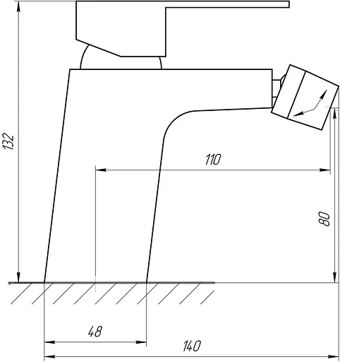 Смеситель для биде Globus Lux Milano GLM-106 Хром - фото 5