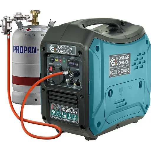 Генератор KonnerSohnen KS 2000iG S, 230В, 2.0кВт, ручний запуск, 19кг / 2000 Вт / Бензин (KS2000IGS) - фото 1