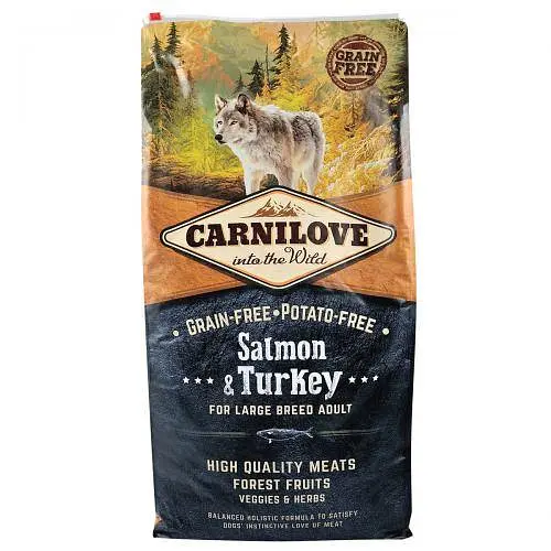 Сухий корм Carnilove Salmon & Turkey для дорослих собак великих порід, лосось та індичка, 12 кг - фото 3