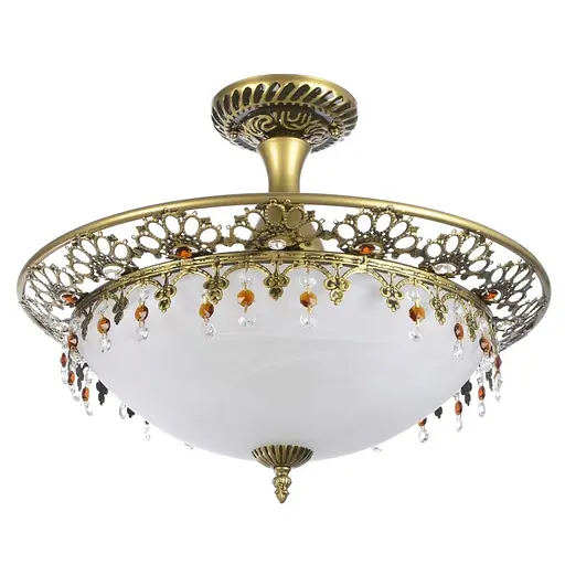 Люстра стельова Brille класична E27 60W PB G (BR-02 278C/3)