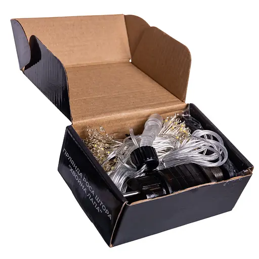 Новорічна гірлянда кімнатна штора Garlando D600LED3MY 3х3 м 600 LED Хвойна лапа Жовте світло  - фото 5