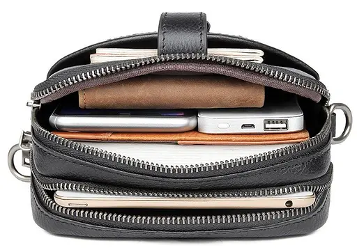 Чоловіча шкіряна сумка Vintage 17,5х23х4 см sum0013923 - фото 9