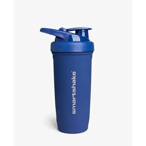 Шейкер спортивний SmartShake металевий Reforce Stainless Steel 30oz/900 мл Navy Blue (11153101) - фото 1