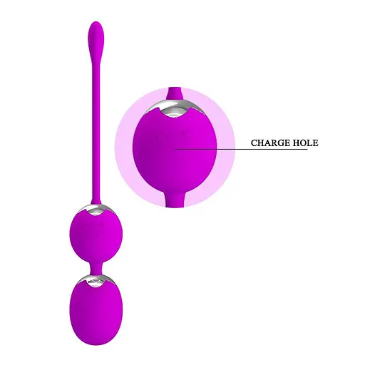 Вагинальные шарики Pretty Love Werner Kegel Ball, 20.5 см, фиолетовый - фото 8