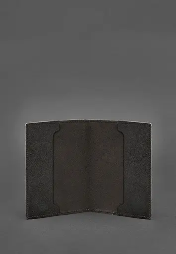 Кожаная обложка для служебного удостоверения военнослужащего Госспецсвязи темно-коричневая - фото 3