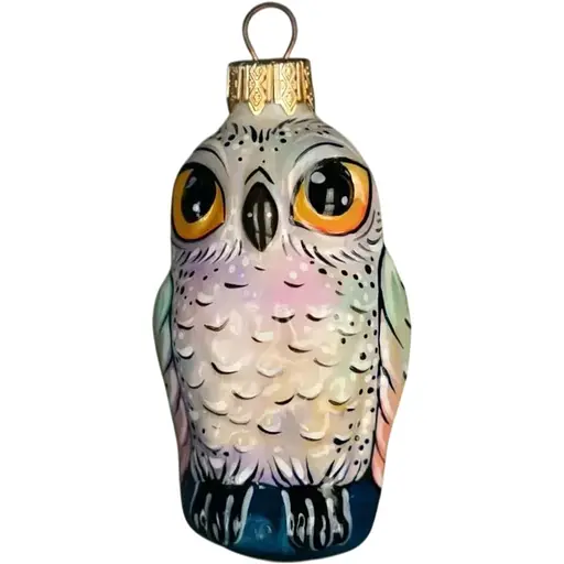 Ялинкова прикраса Різдвяні історії Полярна сова скло (4820001045758)