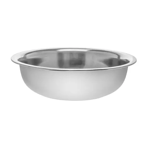 Таз круглий із харчової нержавіючої сталі Ø31 см H9 см 4 л Interos Сірий 87609 - фото 2