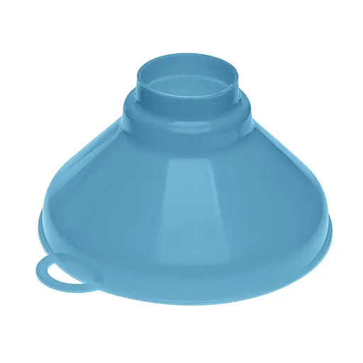 Воронка (лейка) Ø 15,5 см пластиковая с широким горлом на банку, Kitchette Голубой 85153 - фото 4