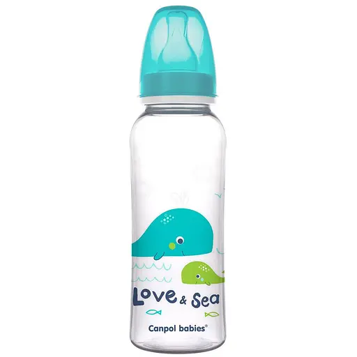 Пляшечка Canpol babies PP Love & Sea 250 мл бірюзовий (59/400_tur)