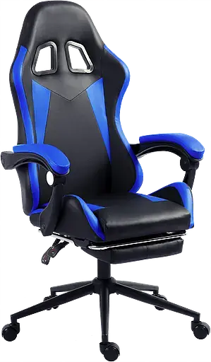 Геймерское кресло GT Racer черное с синим (X-2323 Black/Blue) - фото 6