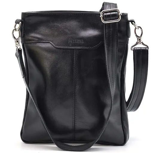 Кожаная мужская сумка через плечо TARWA 26х23х4 см sum0025746 - фото 1