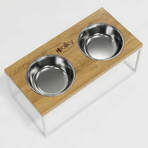 Hollky Base XL20 — миски на підставці для великих собак (2 × 1,8 л) - фото 8