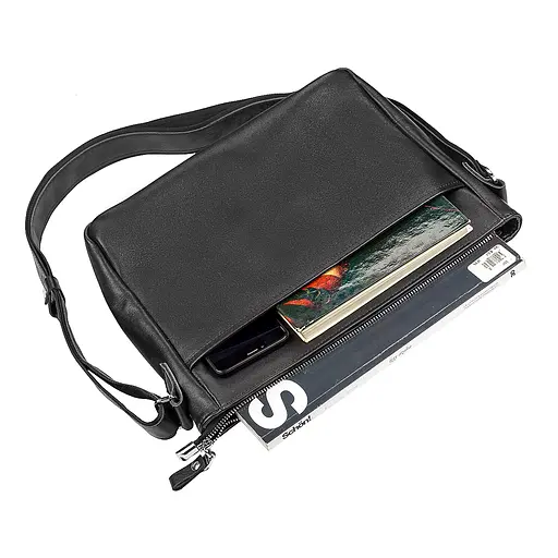 Чоловіча шкіряна сумка SHVIGEL  29х22х8,5 см sum0012608 - фото 3