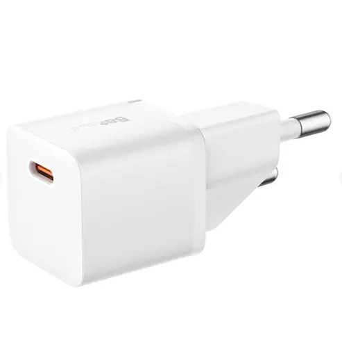 Мережевий зарядний пристрій Baseus GaN5 Fast Charger(mini) 1C 20W EU Білий - фото 2