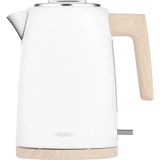 Ardesto Электрочайник EKL-F420WWD, 1.7л, металл, мат, Strix, белый