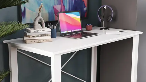 Письменный стол Ferrum-decor Драйв 750x1000x700 Белый металл ДСП Белое 16 мм (FRD-103164) - фото 8