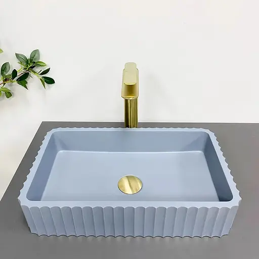 Умивальник VBI Florentia blue matt накладний VBI-015003, Синий - фото 1