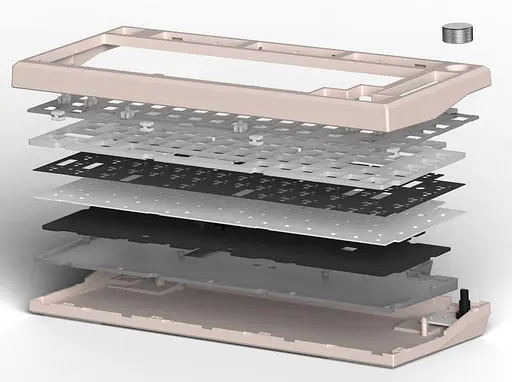 Клавіатура FL ESPORTS DIY-barebone MK750 Black Three-Mode (MK750-7980) - фото 5