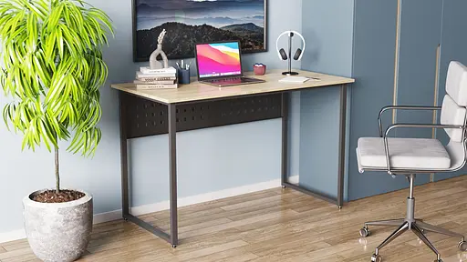 Компьютерный стол Ferrum-decor Майк 75x120x70 черный ДСП Дуб Сонома 16мм (FRD-103888) - фото 4