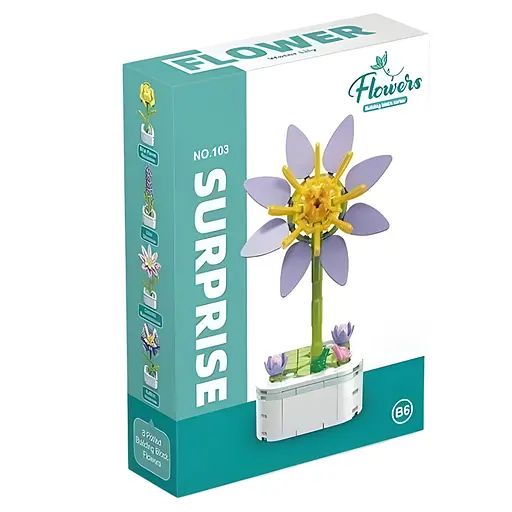 3D конструктор Flowers Нимфея на 128 деталей (25-112) - фото 2