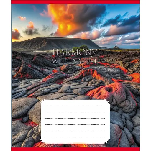 Зошит загальний "Гармонія з природою" Leader 060-610277K-5 в клітинку, 60 аркушів - фото 1