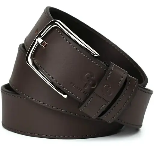 Ремінь шкіряний Grande Pelle коричневий  120х4х0.5 см acs0032055 - фото 1