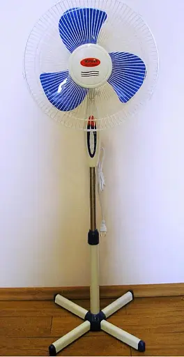 Підлоговий поворотний вентилятор Wimpex WX-1611 кімнатний для будинку офісу 40 Вт Біло-синій - фото 2