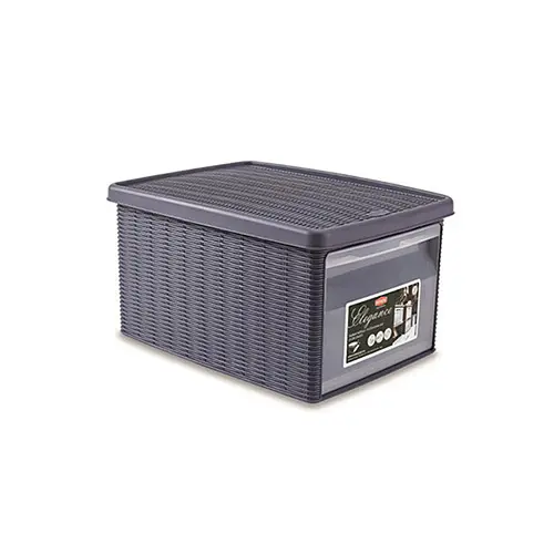 Контейнер для зберігання з кришкою і фронтальною дверцею Stefanplast Elegance М 15л (29993)