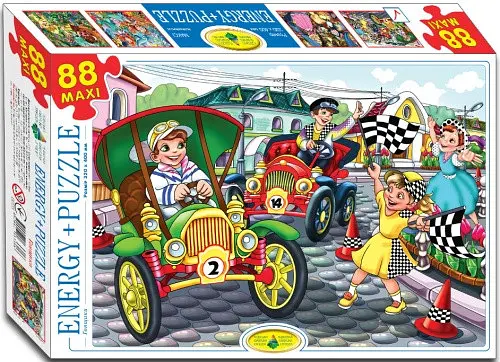 Детские Пазлы Гонщики 83316 ЕГ-05 88 элементов