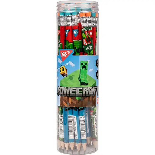 Набір олівців графітний Yes Minecraft 2 дизайни мікс 36 шт.  (280634)
