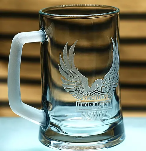 Пивний келих 660 мл з гравіюванням Harley-Davidson для справжнього байкера кухоль з гравіюванням подарунок  Харлей - фото 3