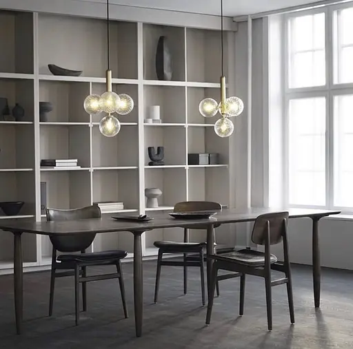 Люстра на 4 білих матових або прозорих плафонів | Арт. A 201/4 | Line F - фото 1