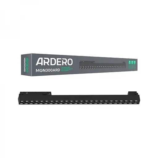 Светодиодный магнитный трековый светильник Ardero MGN300ARD 24W 4000К черный (80150)