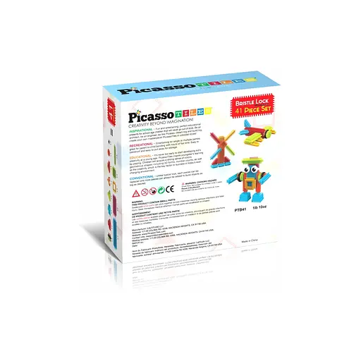 Конструктор Picasso Tiles Hedgehog Building Blocks Set 41 деталь (817338027384) - фото 5