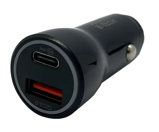 Автомобильное зарядное устройство XON UniLink Type-C 38W (Type-C PD20 + QC3.0) Black (CU1A1C38WB 3456) - фото 1