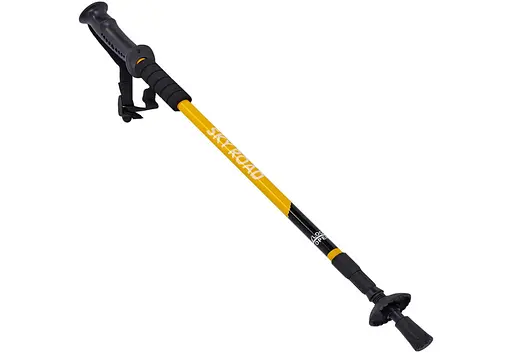 Палка для скандинавської ходьби EasyFit SKY ROAD жовта 1 шт (EF-2471-Y) - фото 1