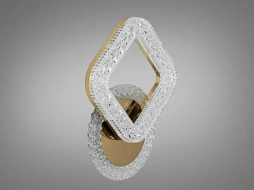 Cвітильник з кольоровою підсвіткою, 20W, золото - фото 4