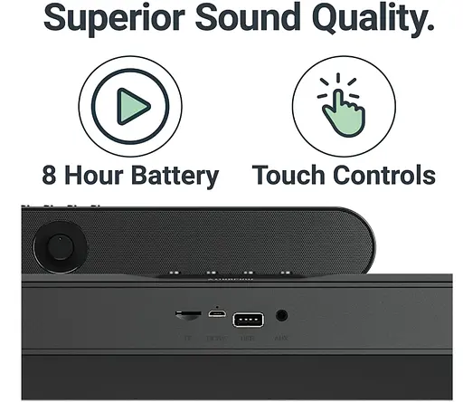 Аккумуляторный потужний саундбар Majority 20Вт Atlas аудіосистема - фото 2