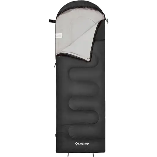 Спальный мешок KingCamp Oasis 250 Comf +12°C / Lim +7°C / Extr -3°C Black