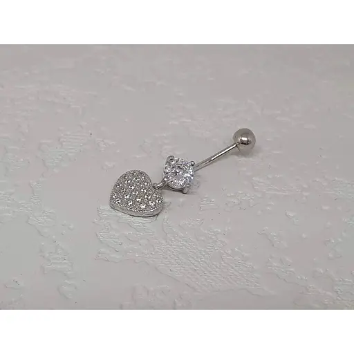 Серебряная серьга для пирсинга пупка Umax. 7001U - фото 2