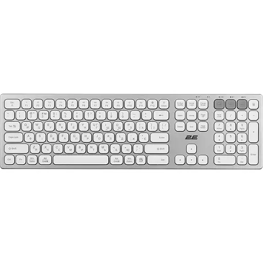 Клавиатура 2E KS270 WL/BT UA Silver/White (2E-KS270WBWH_UA) [150969]