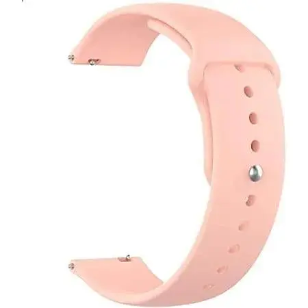 Ремінець Silicone 20 mm Watch Active/Galaxy S4 42 mm/Gear S2/Xiaomi Amazfit Світло-рожевий - фото 1